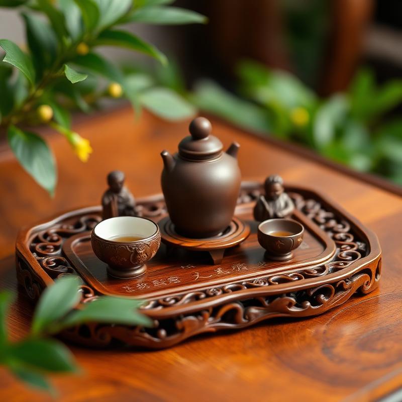 海南黄花梨茶盘